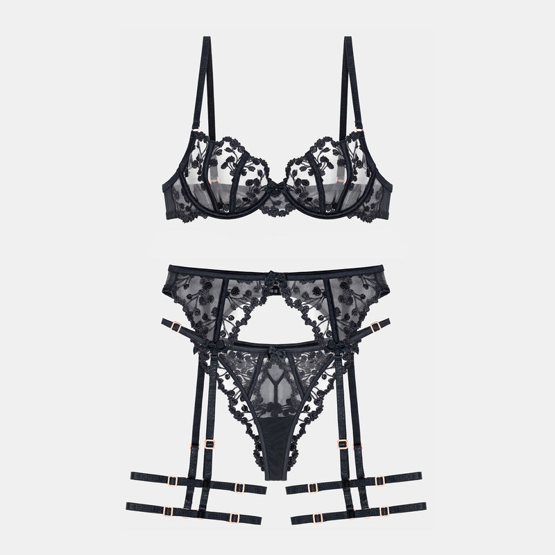 Three-piece set of underwear