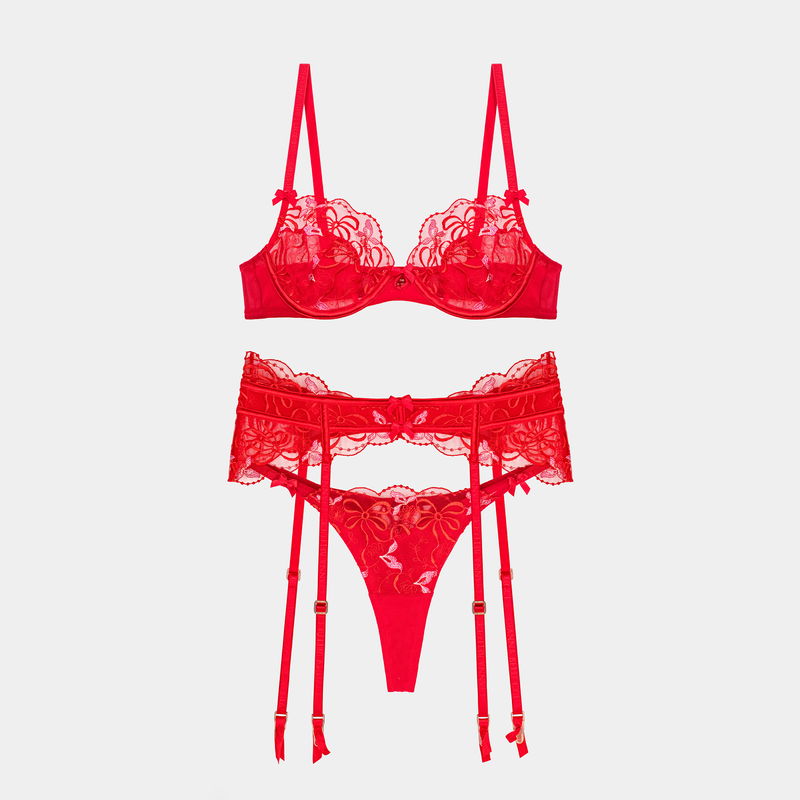 Three-piece set of underwear