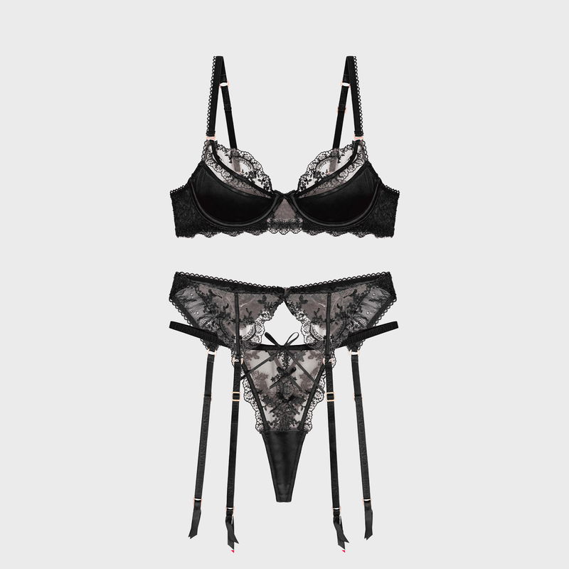 Three-piece set of underwear