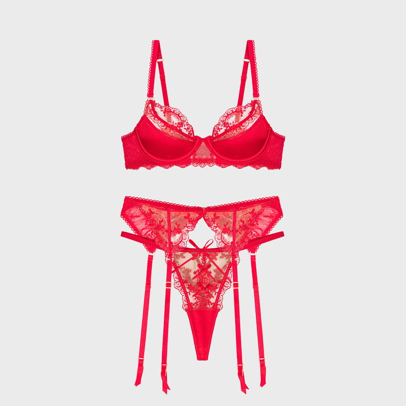 Three-piece set of underwear